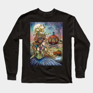 Cinderella Fantasy Art Illustration Watercolor Ink by Molly Harrison Long Sleeve T-Shirt